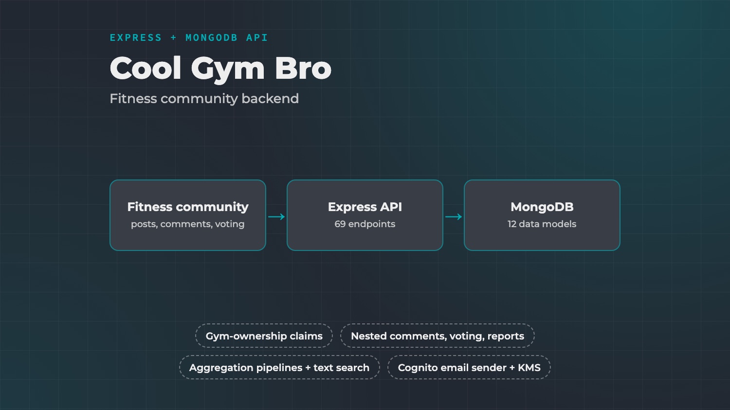 Cool Gym Bro: Fitness Community API
